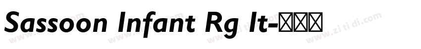 Sassoon Infant Rg It字体转换